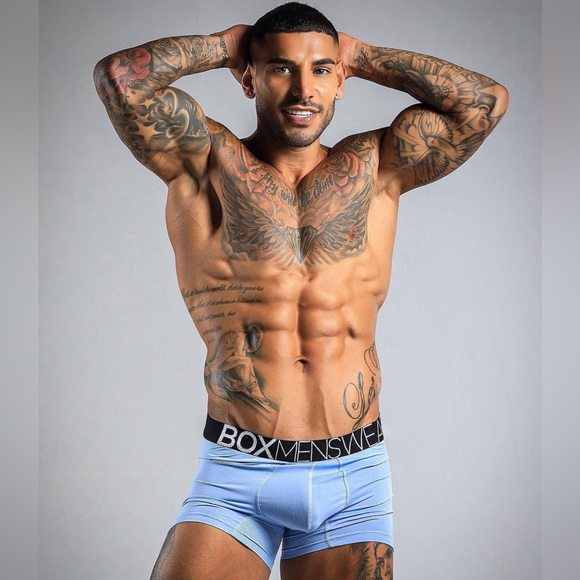 BoxMenswear NWT KING FIT BOXERS - POWDER BLUE Medium - Picture 13 of 14